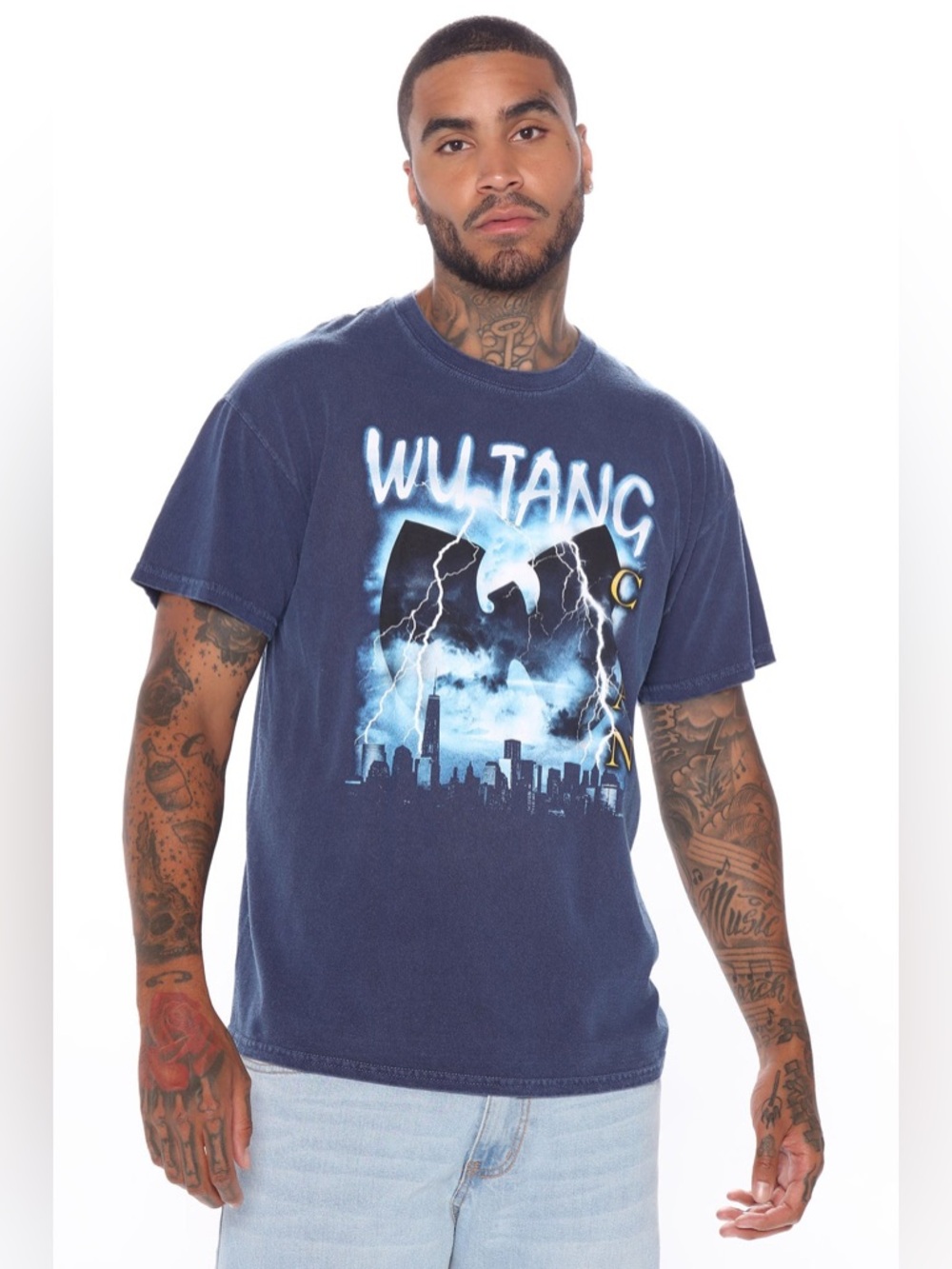 Wu-Tang Graphic Tee - Navy Short Sleeve Men’s Shirt